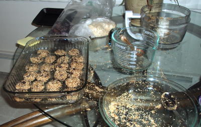 Good cookies (not beautiful, but tasty)....made a huge mess.